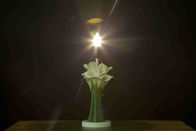 کابین کشور کلاسیک صفحه اصلی میز لامپ با آویز کریستال شکل گل