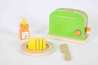 اسباب بازی توستر چوبی کودک نو پا، مجموعه آشپزخانه کودکان جامد چوب