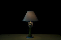 W27 * D27 * H46CM صفحه اصلی میز لامپ با پایین فلت پوشش / شکل گل